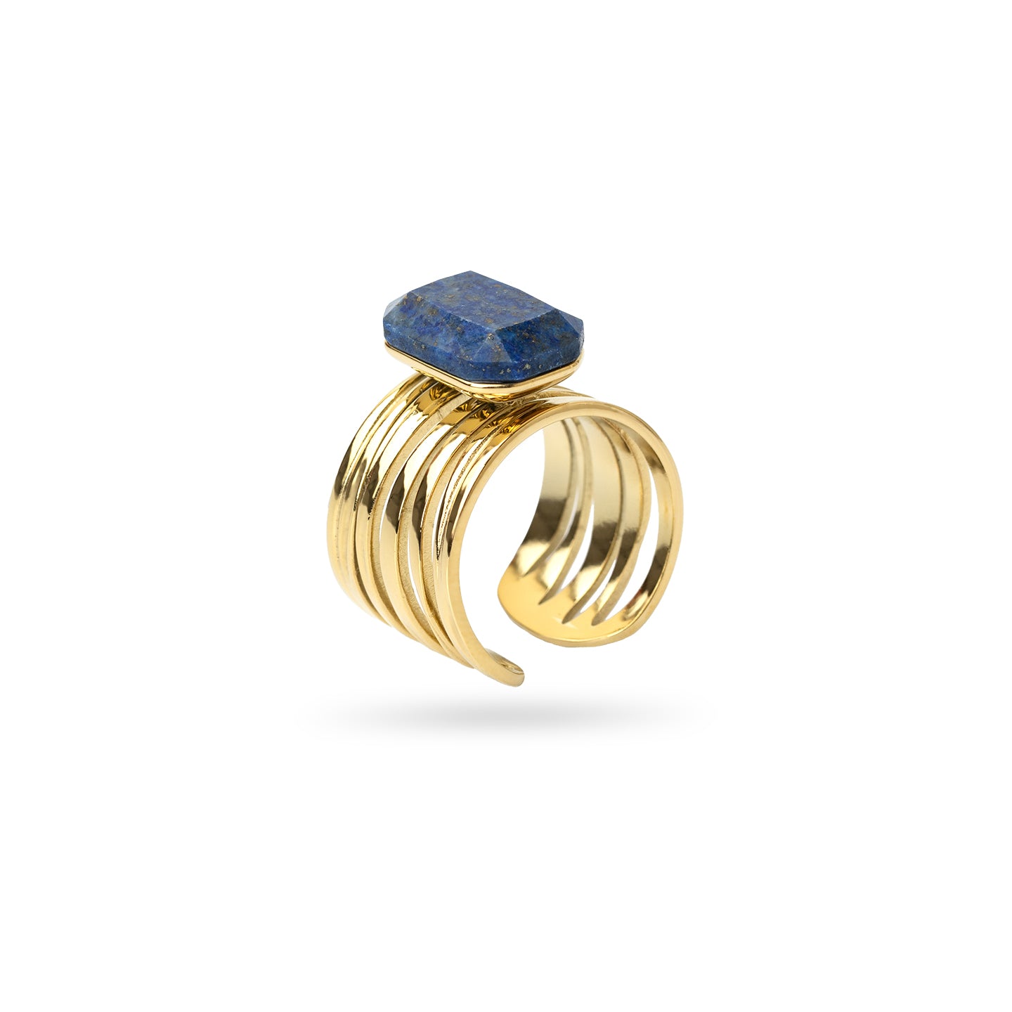Anillo ajustable Spirit mineral Azul Anartxy