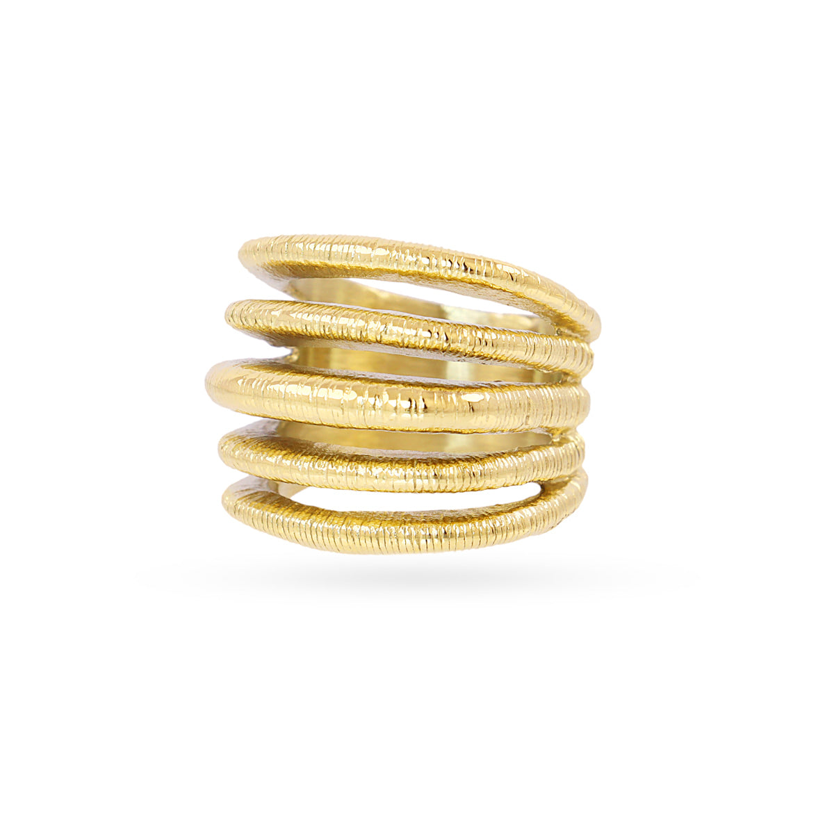 Anillo Essentials líneas volumen dorado Dorado Anartxy