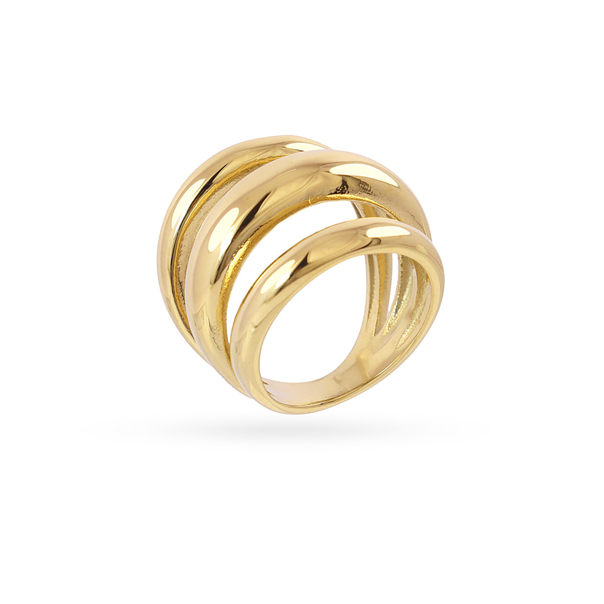 Anillo Essentials triple banda dorado Dorado Anartxy