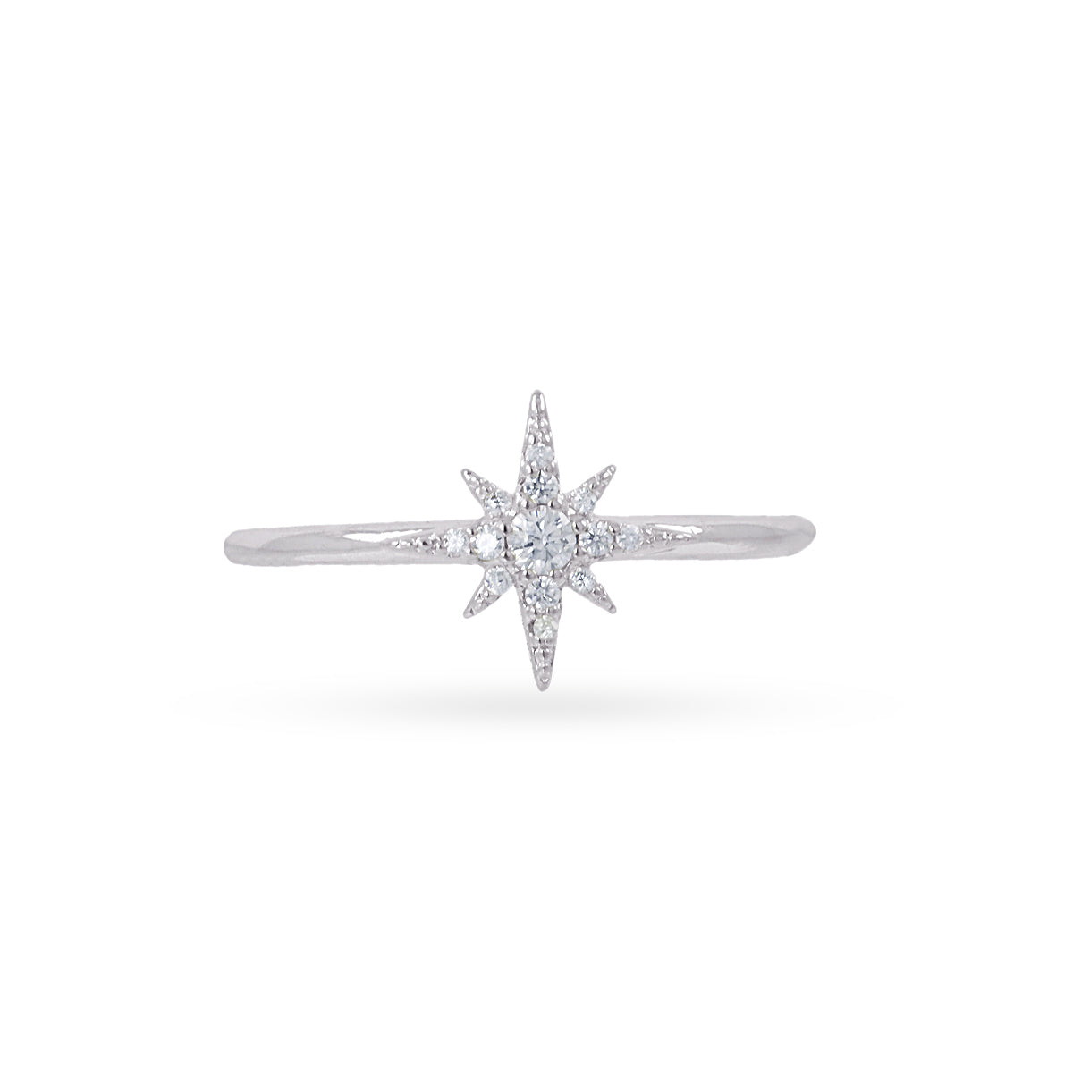 Anillo fino Alma estrella circonitas Plateado Anartxy