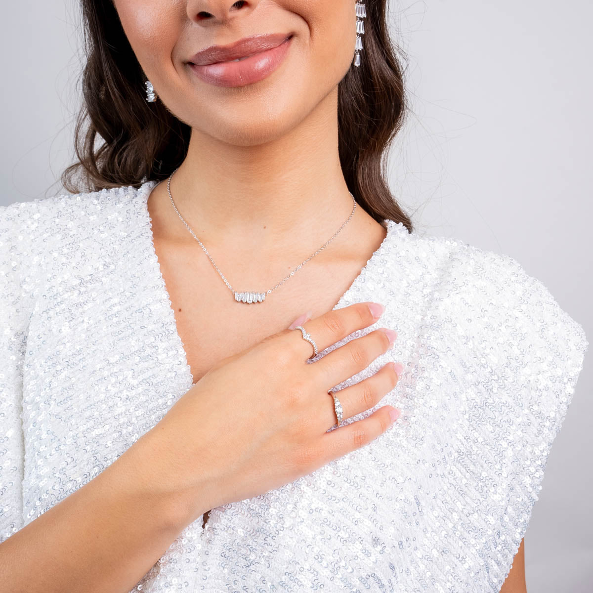 Anillo fino Alma tiara circonitas Dorado Anartxy