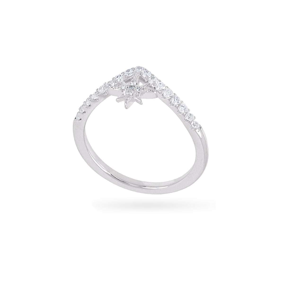 Anillo Alma chevron estrella Plateado Anartxy