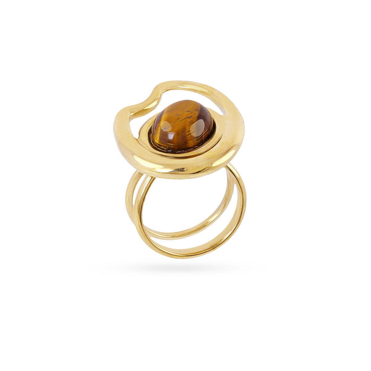 Anillo ajustable Mirage ojo Café Anartxy