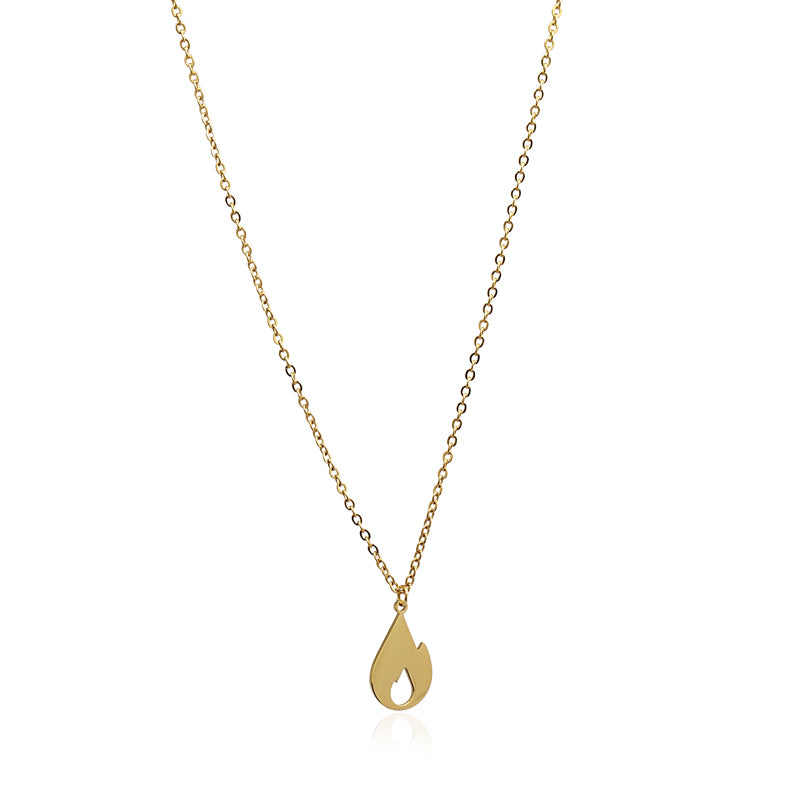 Collar Fallas Flama Dorado Anartxy