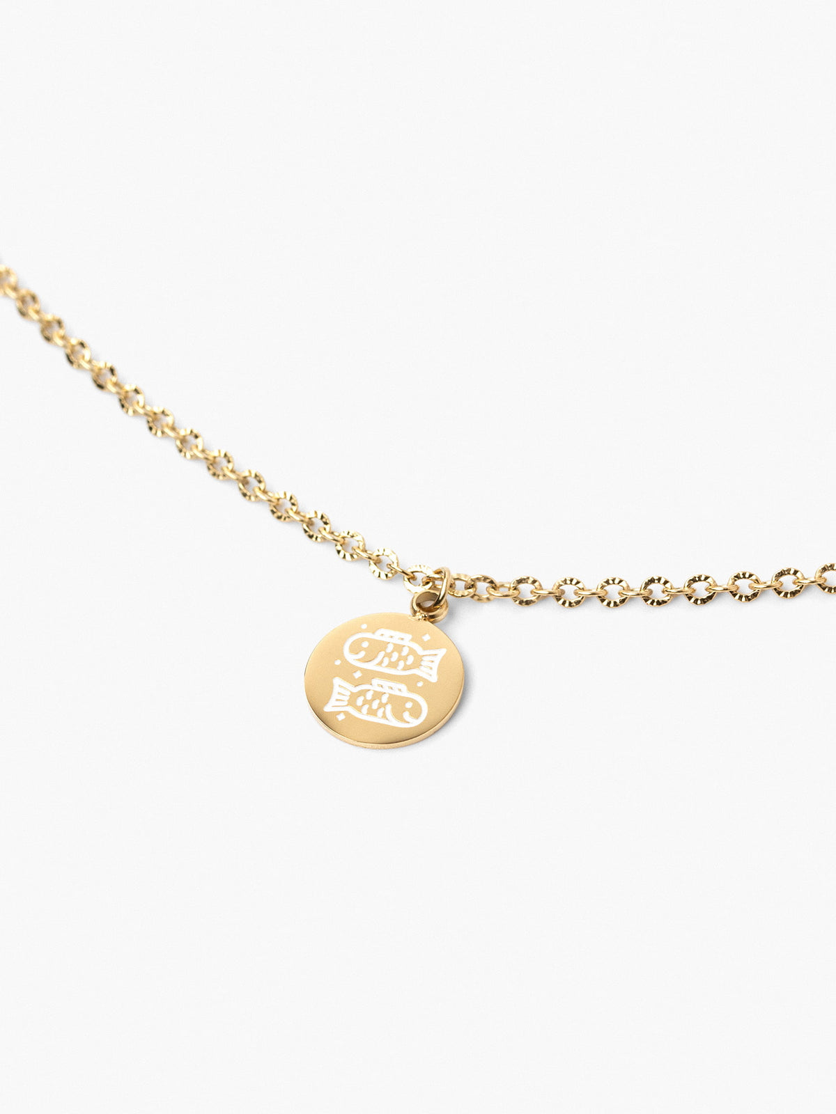 Collar Horóscopos Dorado PISCIS Anartxy