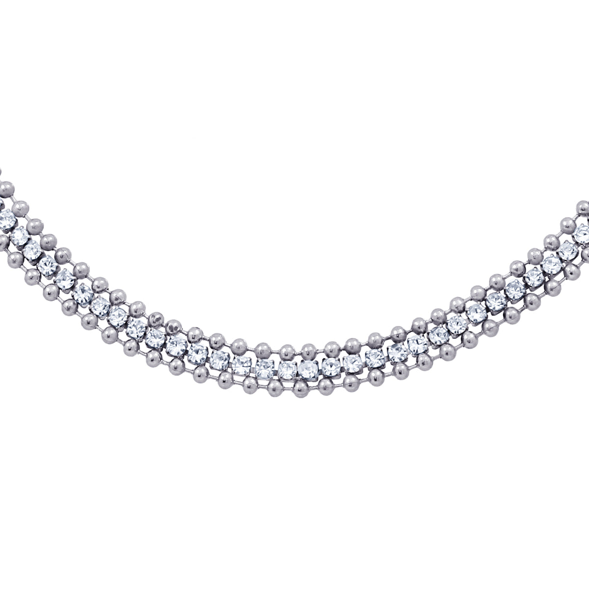 Collar Summer Essentials Sparkling Plateado Anartxy