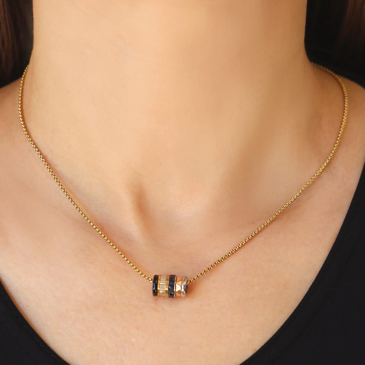 Collar Yunnan Combinado metalizado Anartxy