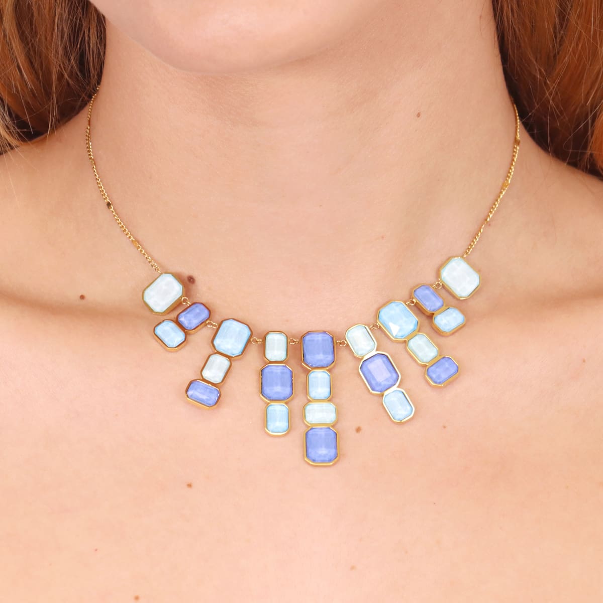 Collar Pixels Aura Azul Anartxy