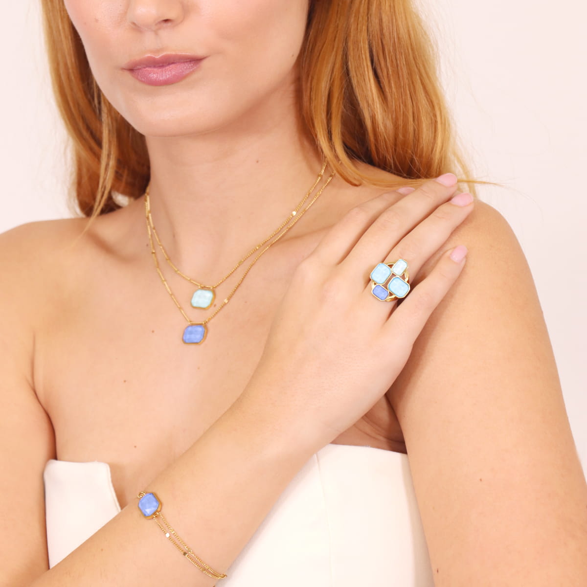 Collar Pixels Spark Azul Anartxy