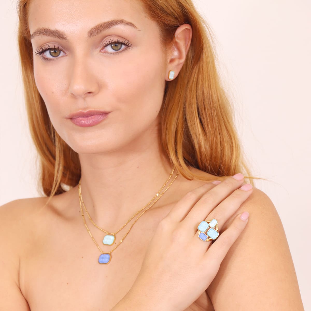 Collar Pixels Spark Turquesa Anartxy