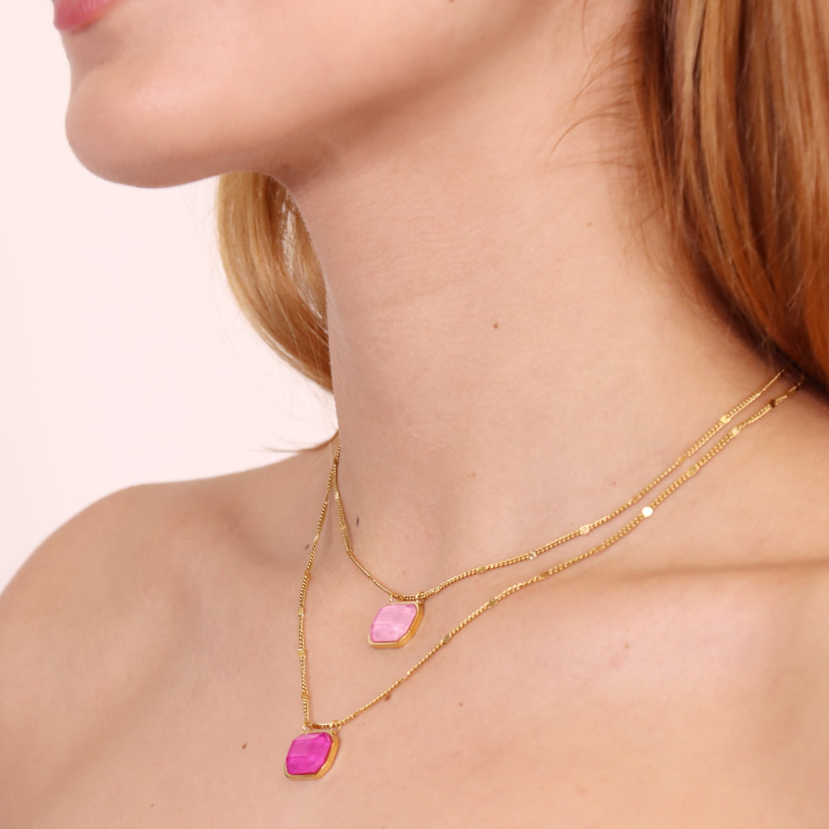 Collar Pixels Spark Rosa Anartxy