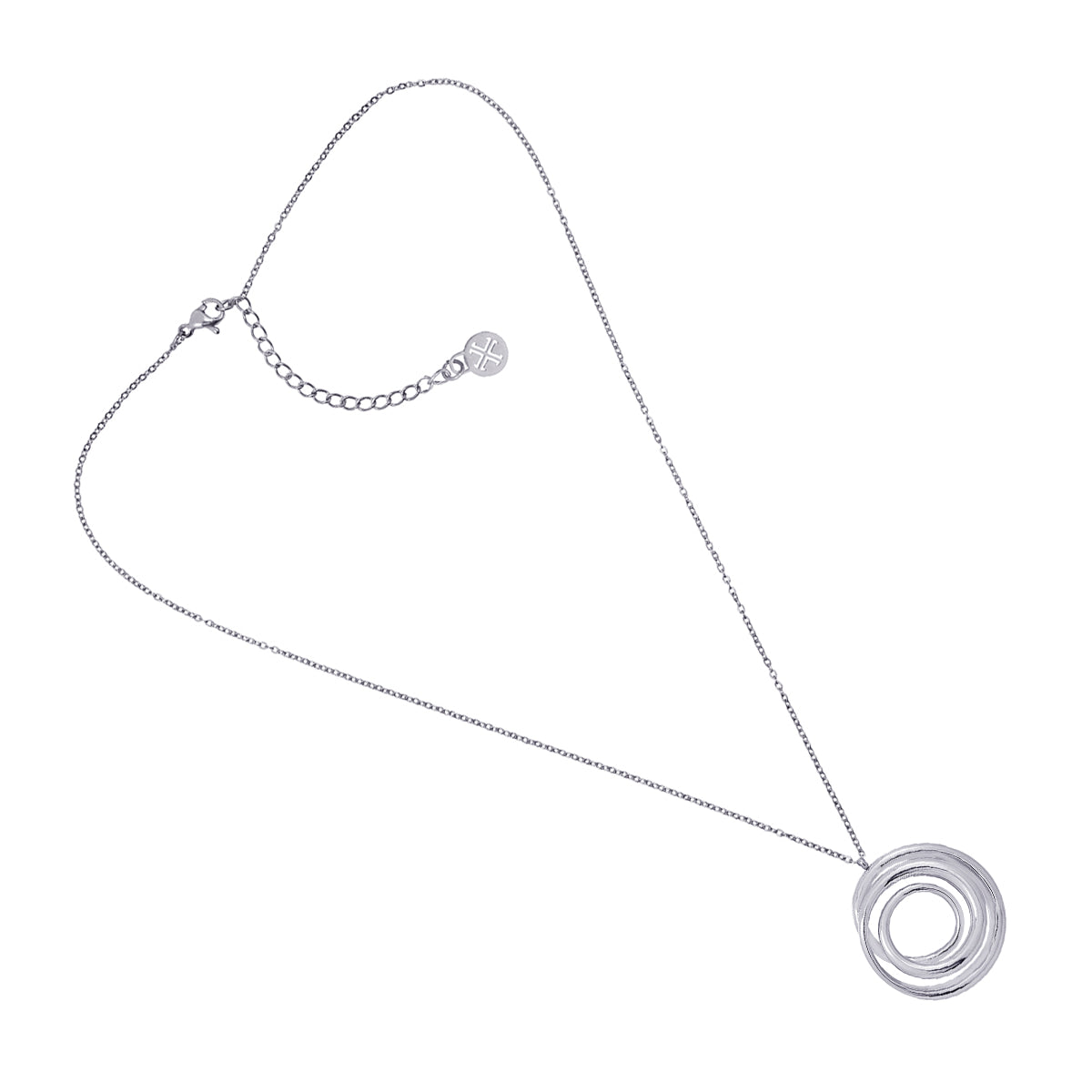 Collar Liquid Whirl Plateado Anartxy