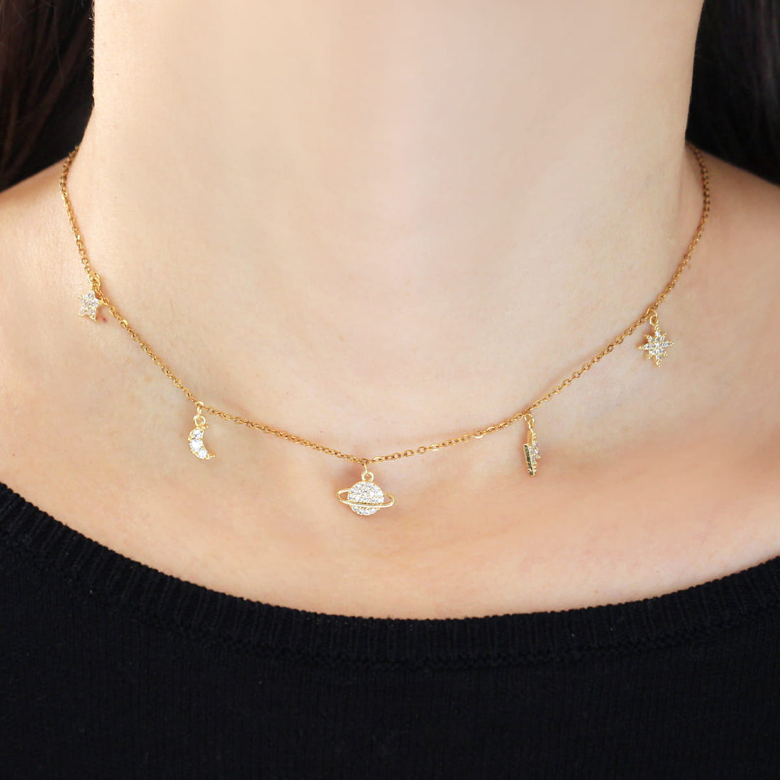 Collar Charming Universe Dorado Anartxy