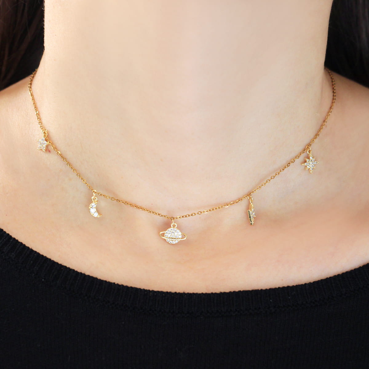 Collar Charming Universe Dorado Anartxy