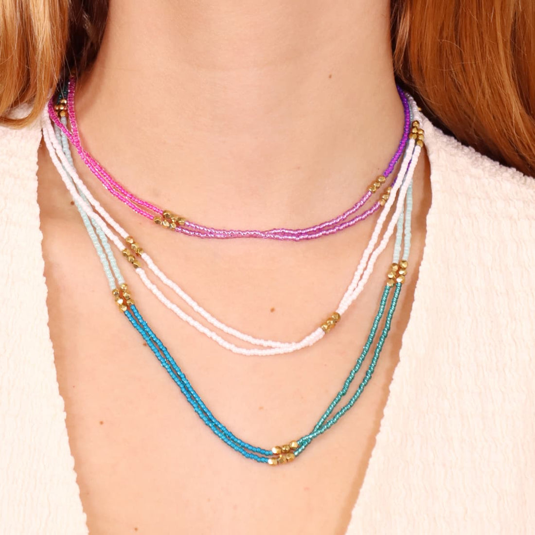 Collar Handmade Vibes Azul claro Anartxy