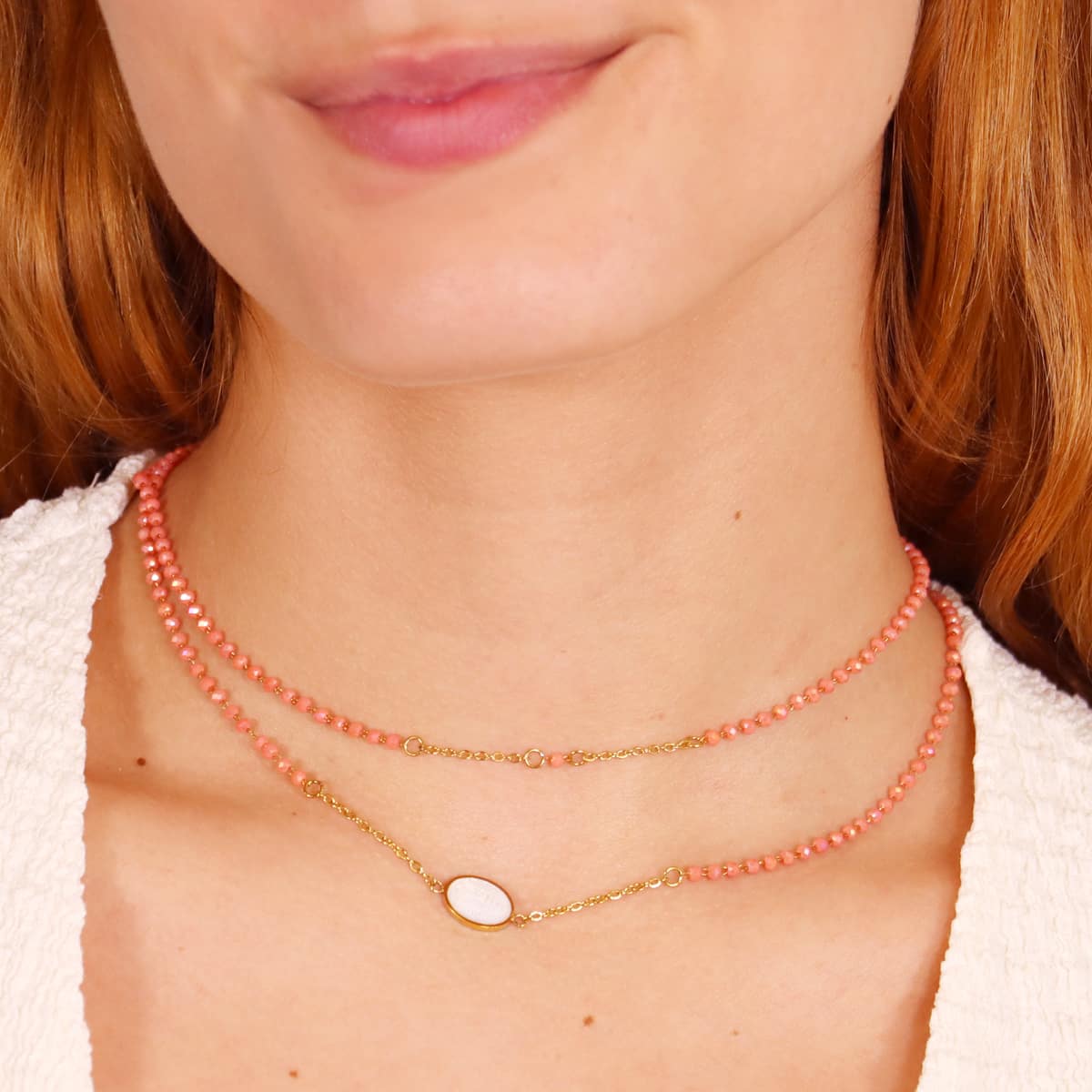 Collar Milagros Naranja Anartxy