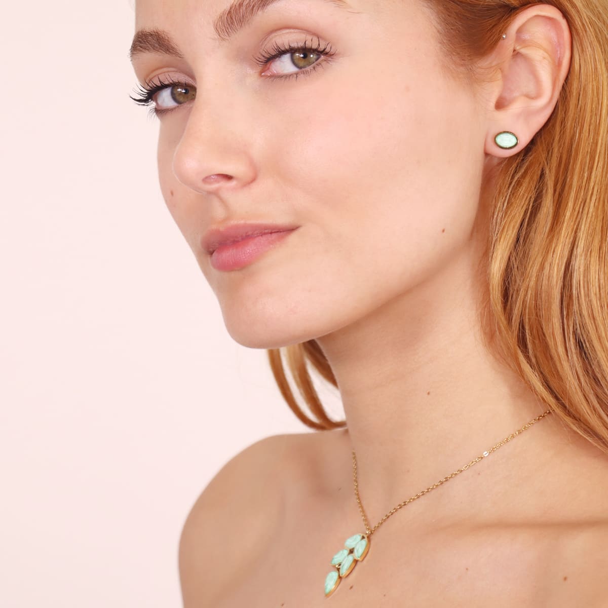Collar Drops Star Turquesa Anartxy