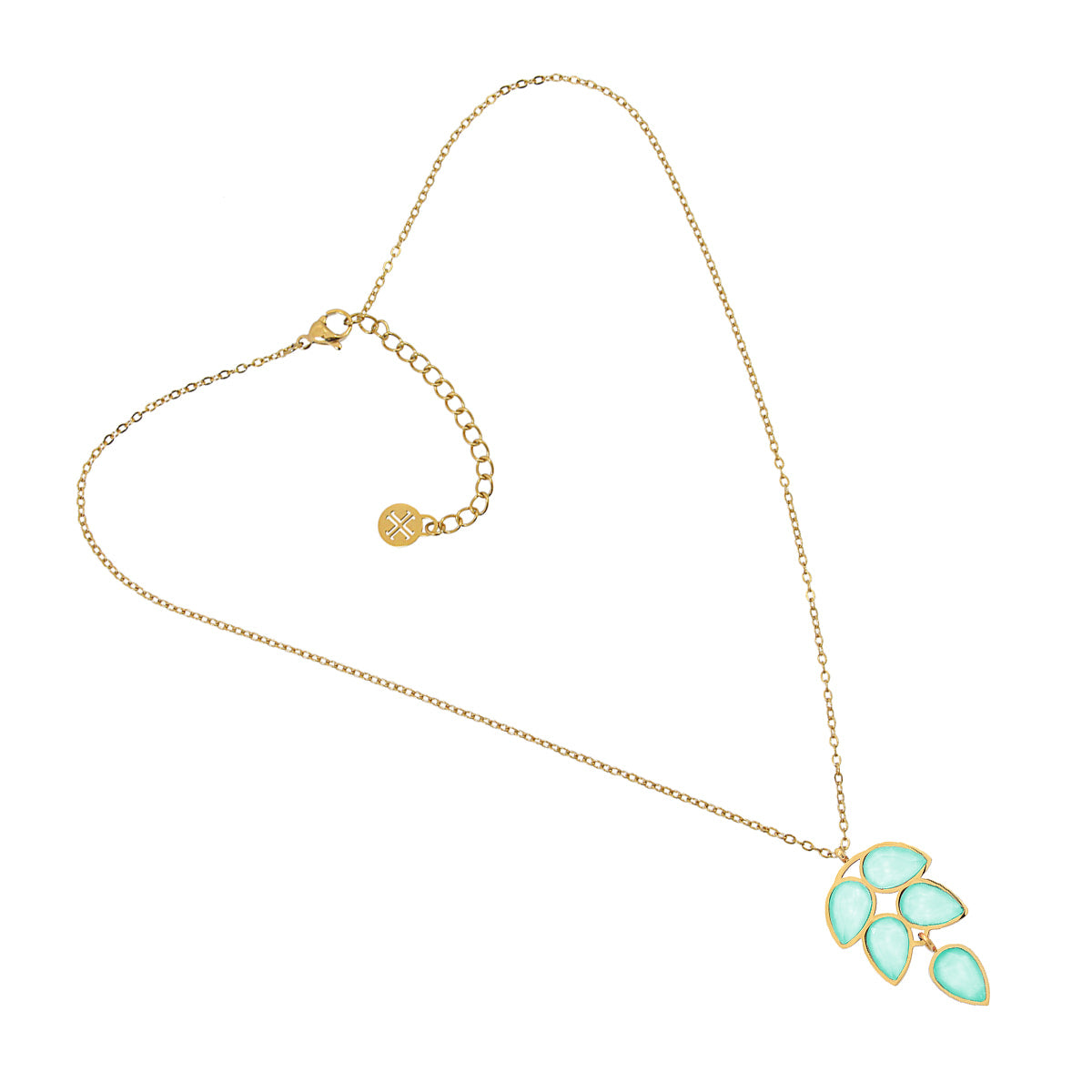 Collar Drops Star Turquesa Anartxy