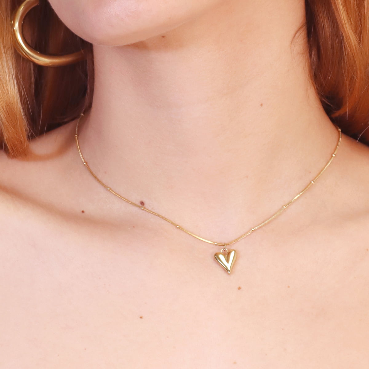 Collar Summer Essentials Valentines Crush Dorado Anartxy