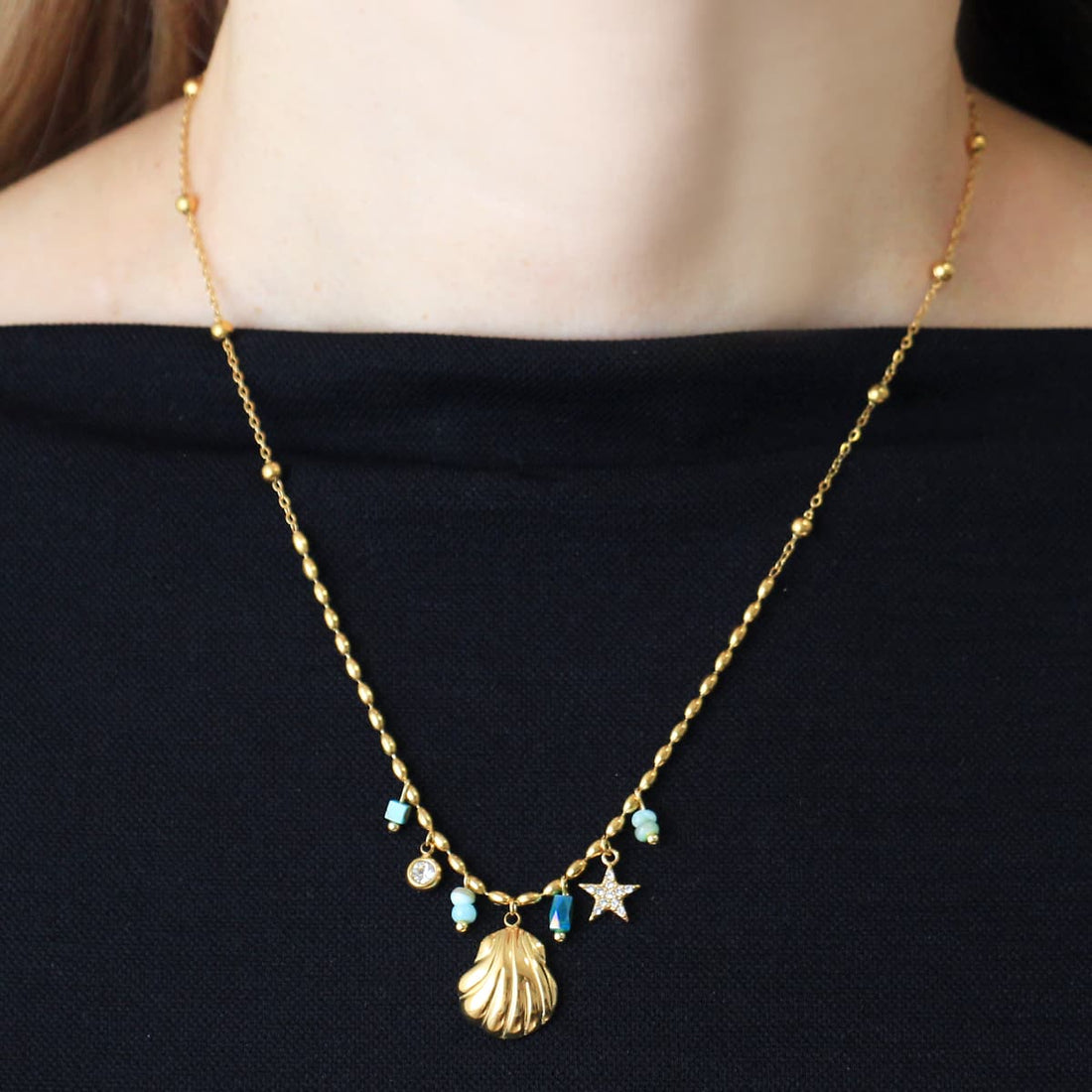 Collar Tide Oceana Dorado Anartxy