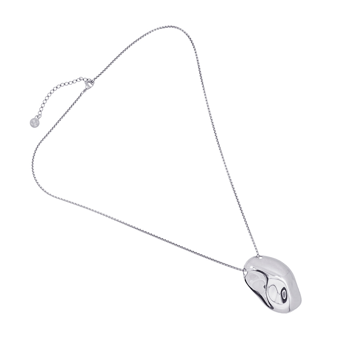 Collar Waves Pebble Plateado Anartxy