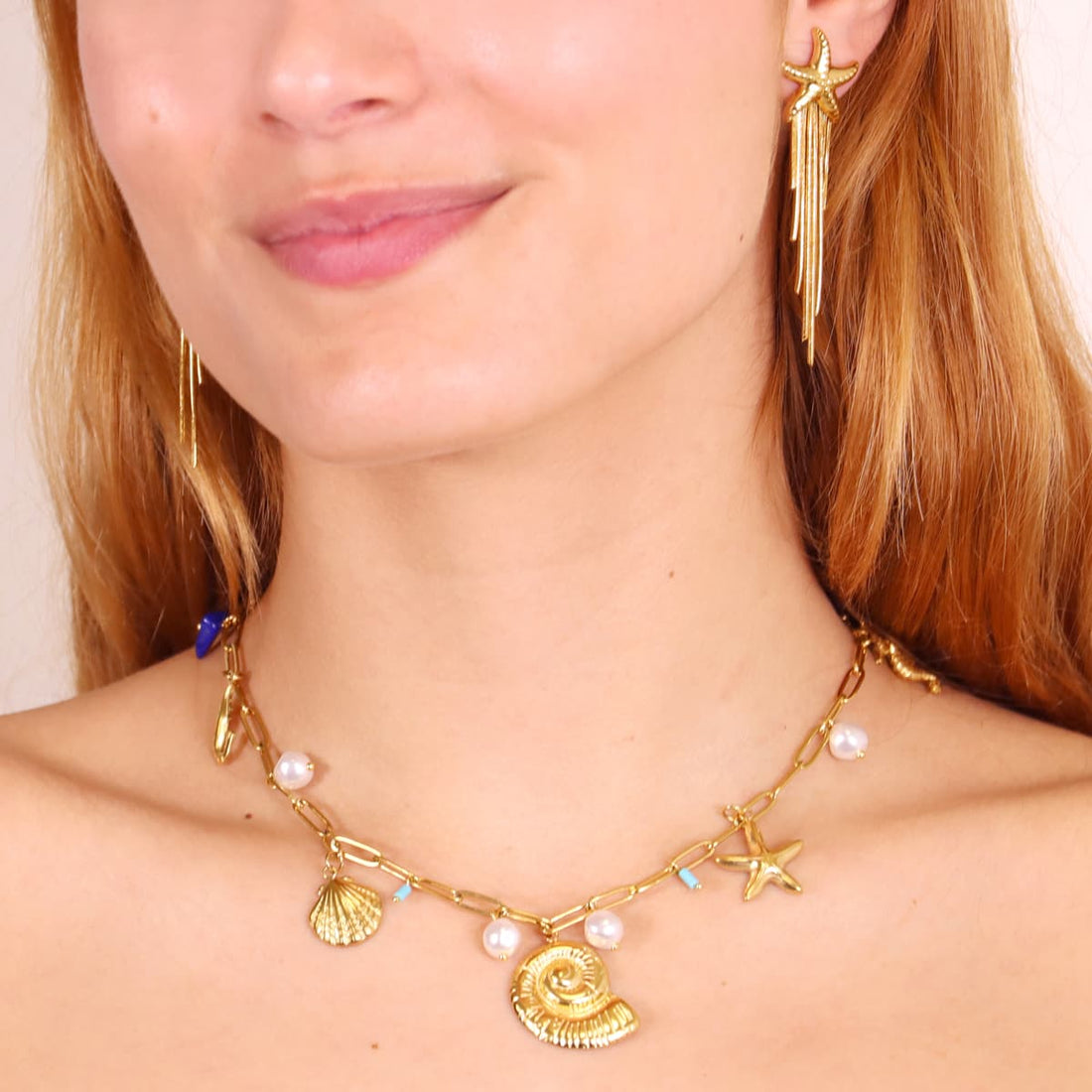 Collar Tide Aqua Dorado Anartxy