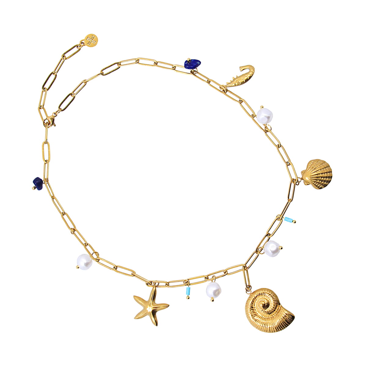 Collar Tide Aqua Dorado Anartxy