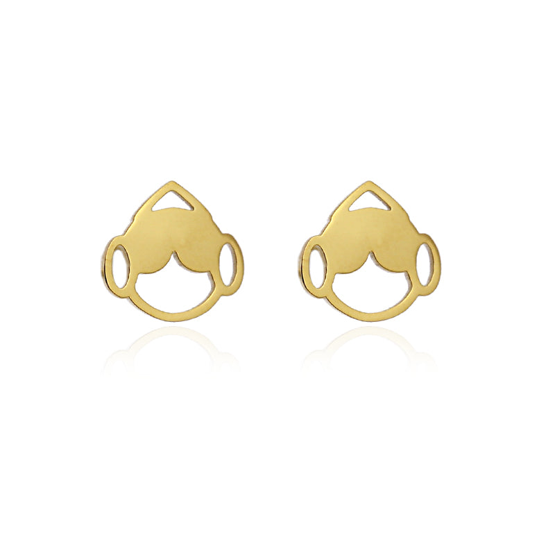 Pendientes Fallas Rodete Dorado Anartxy