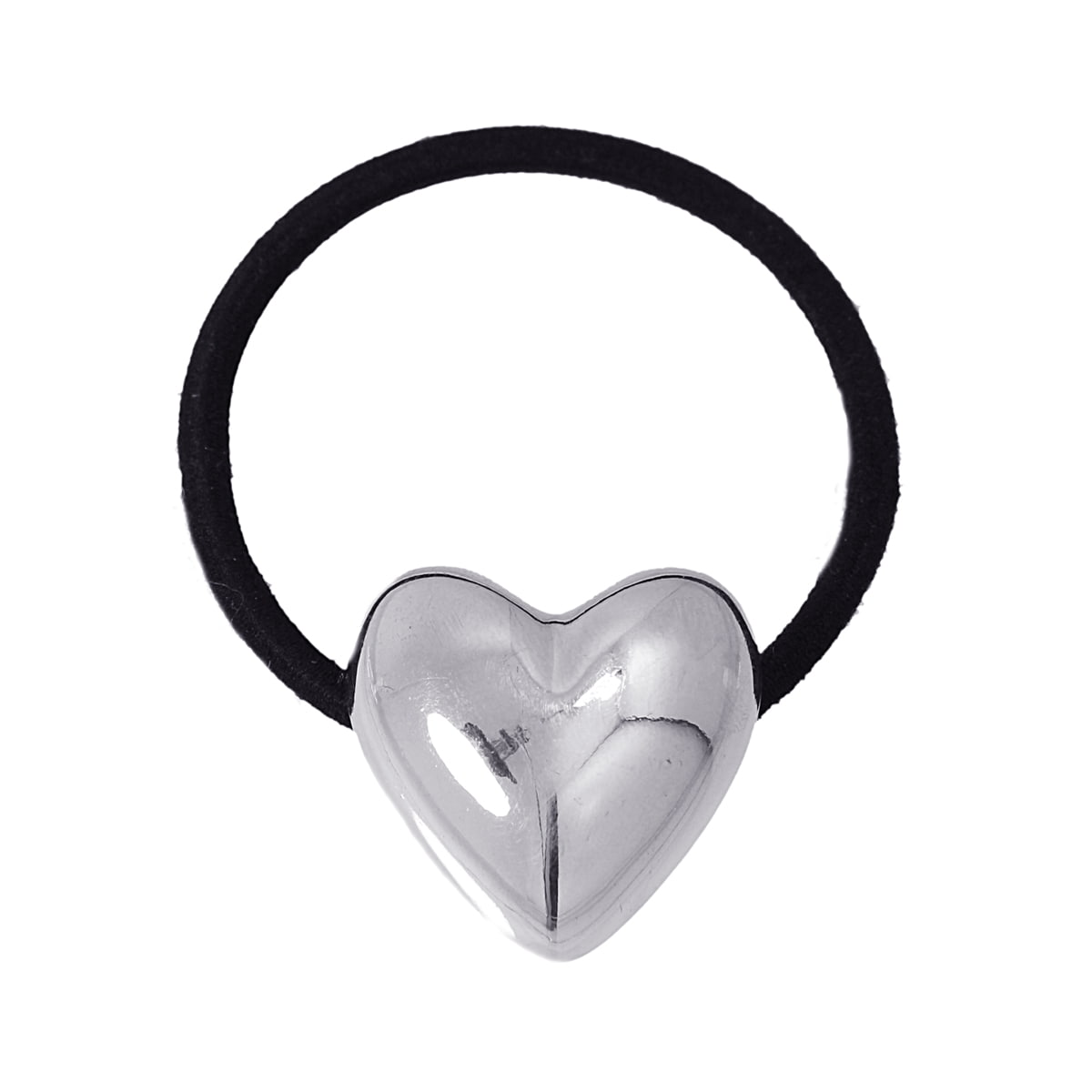 Pulsera coletero Najwa Plateado Corazón 1 Anartxy