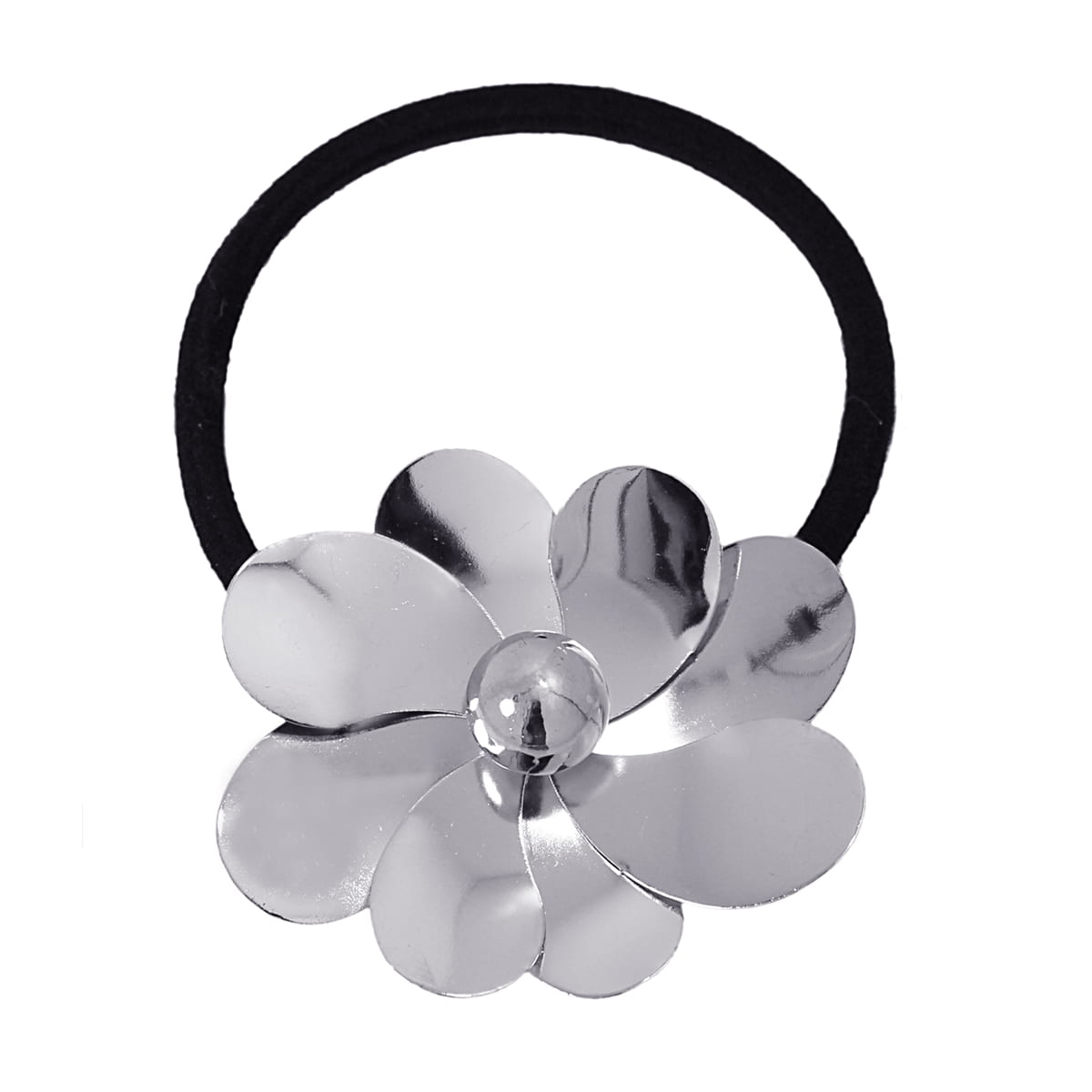 Pulsera coletero Najwa Plateado Flor Anartxy