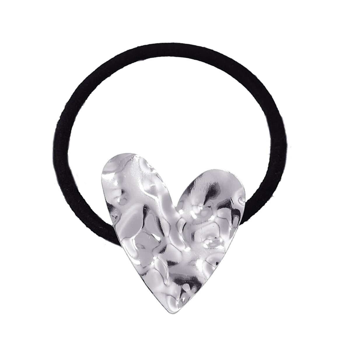 Pulsera coletero Najwa Plateado Corazón 2 Anartxy