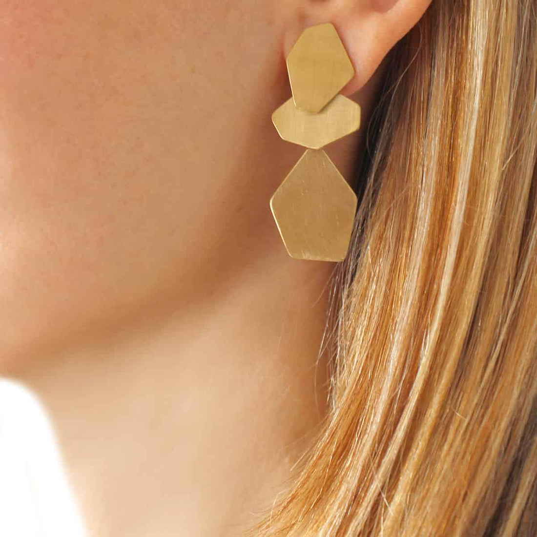 Pendientes Dublín Dorado Anartxy