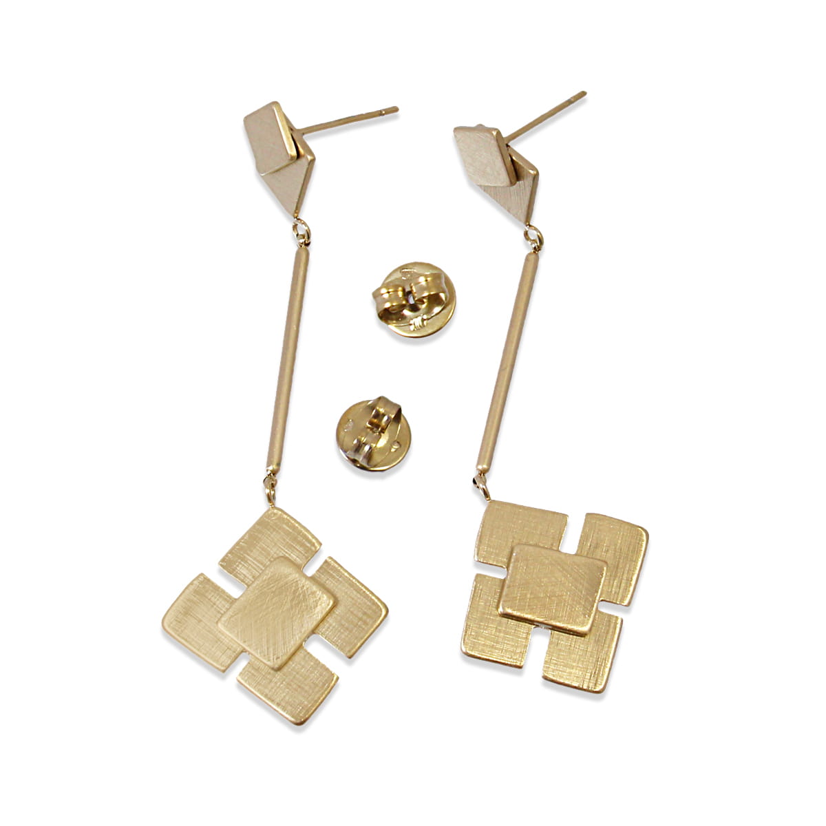 Pendientes largos Kola Dorado Anartxy