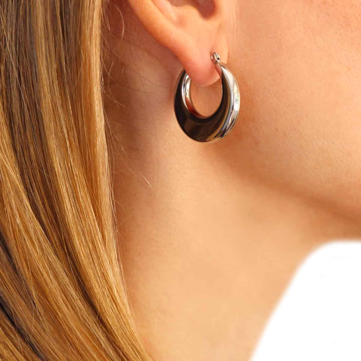 Aros Loana Plateado Anartxy