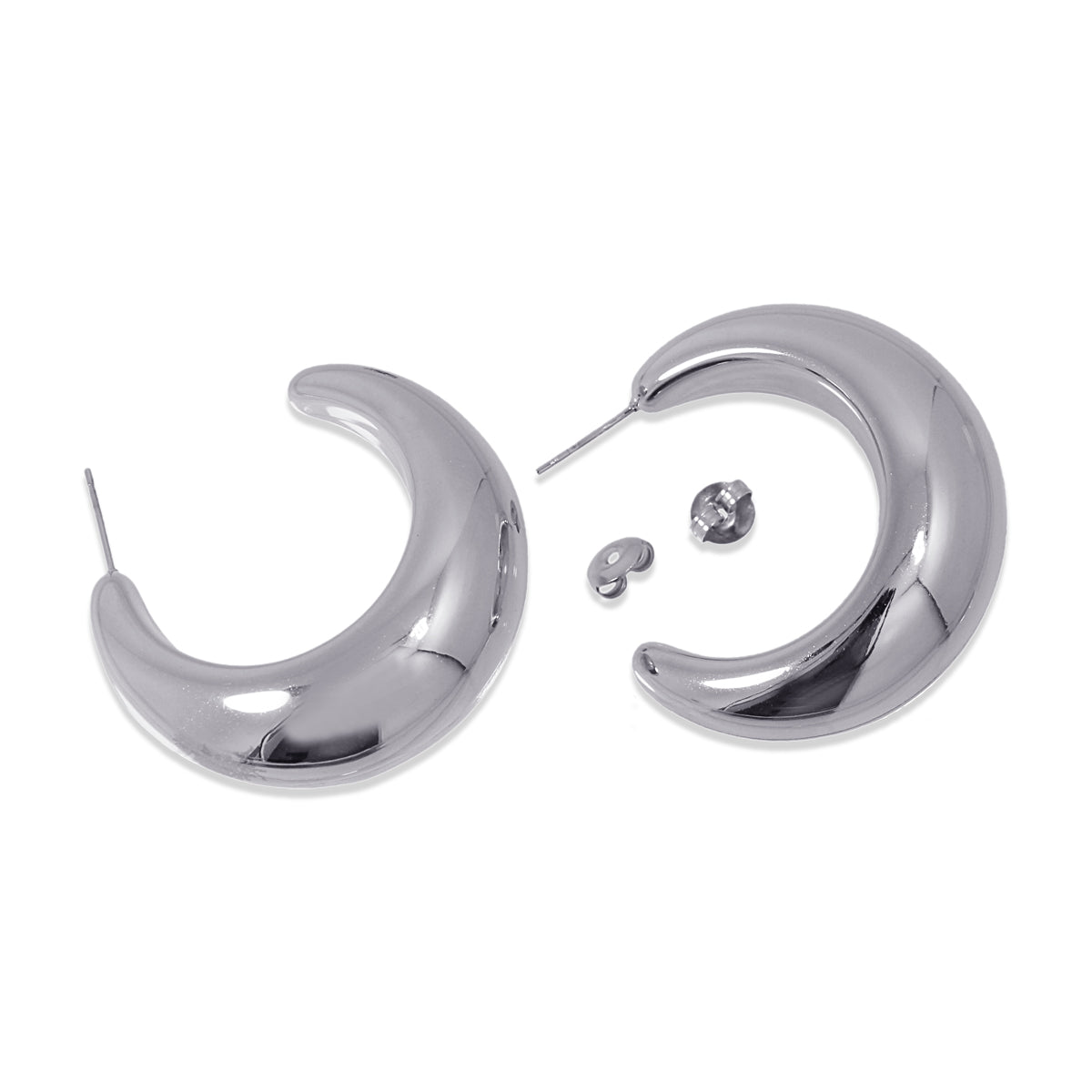 Aros Asta Plateado Anartxy