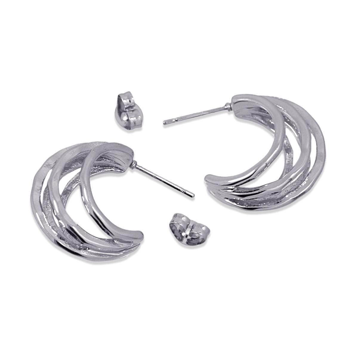Aros Giselle Plateado Anartxy