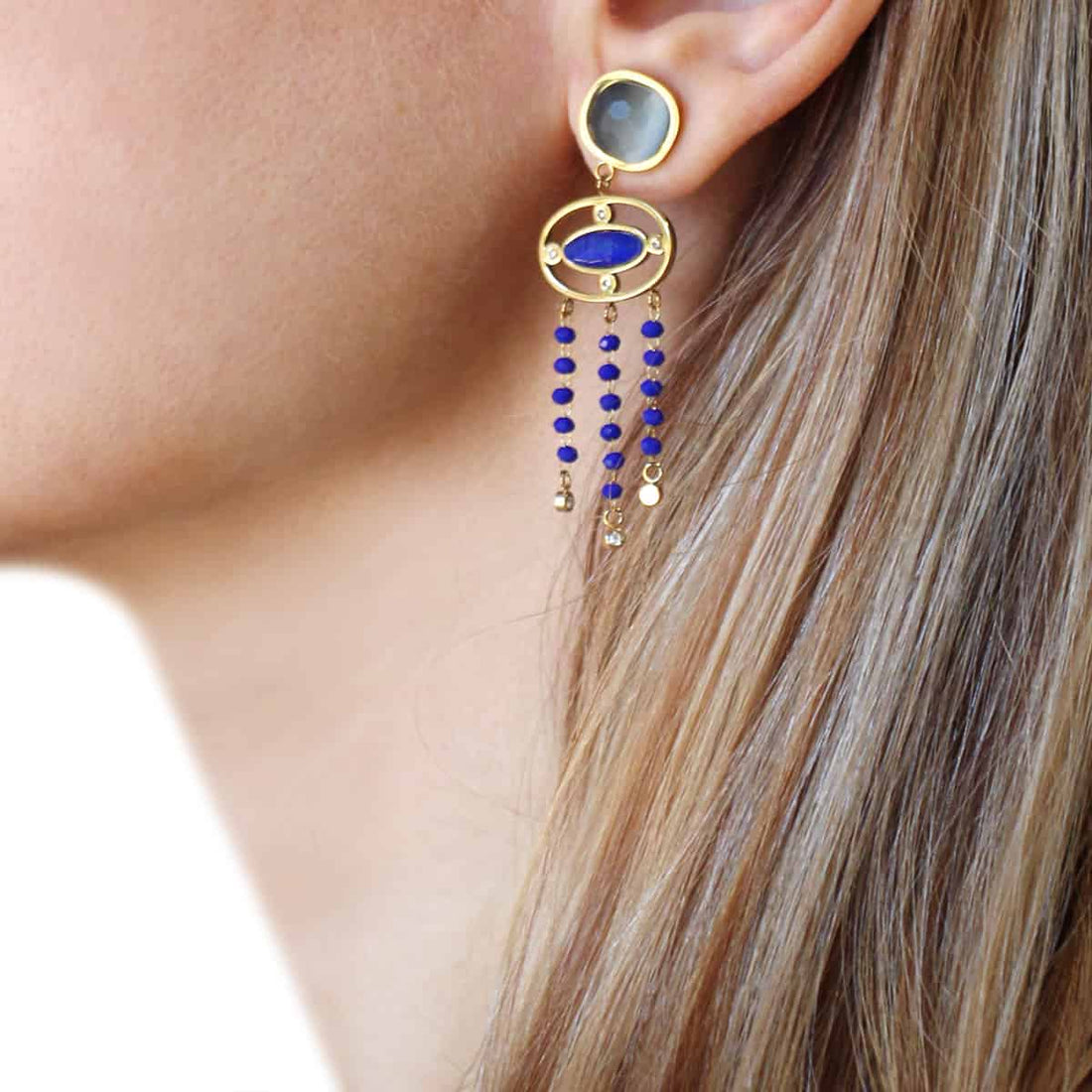 Pendientes Alhelí Azul Anartxy