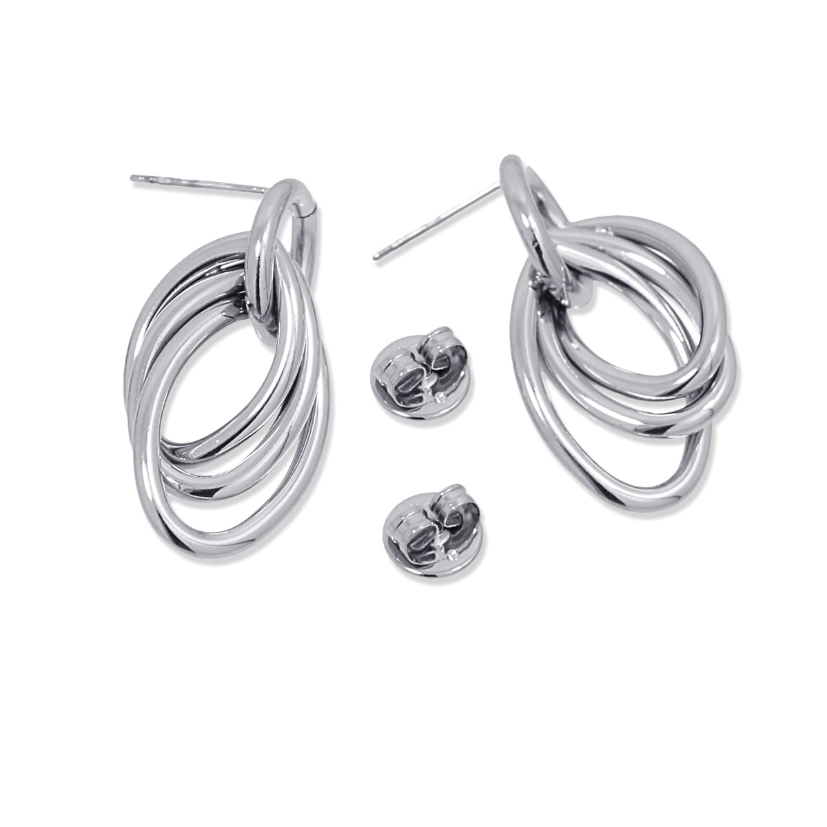 Pendientes Delmas Plateado Anartxy