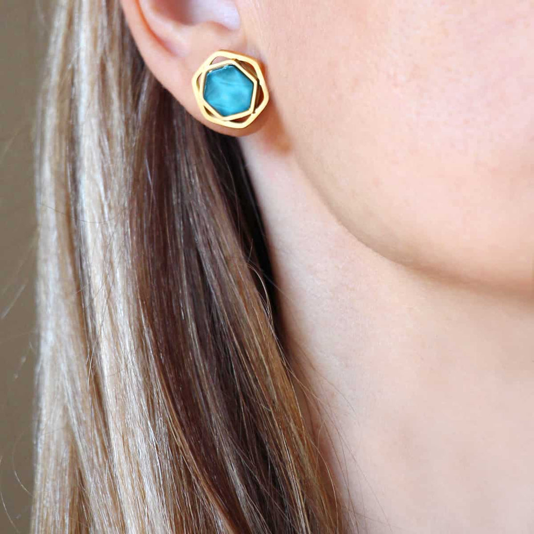 Pendientes Espirea Azul Anartxy