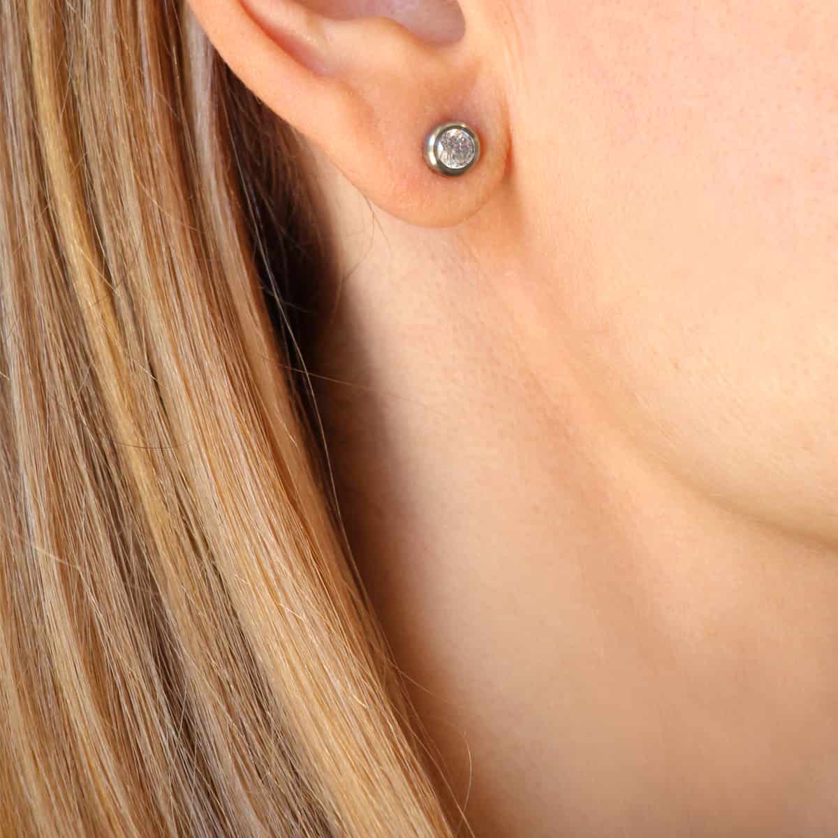 Pendientes Kepler Plateado Anartxy