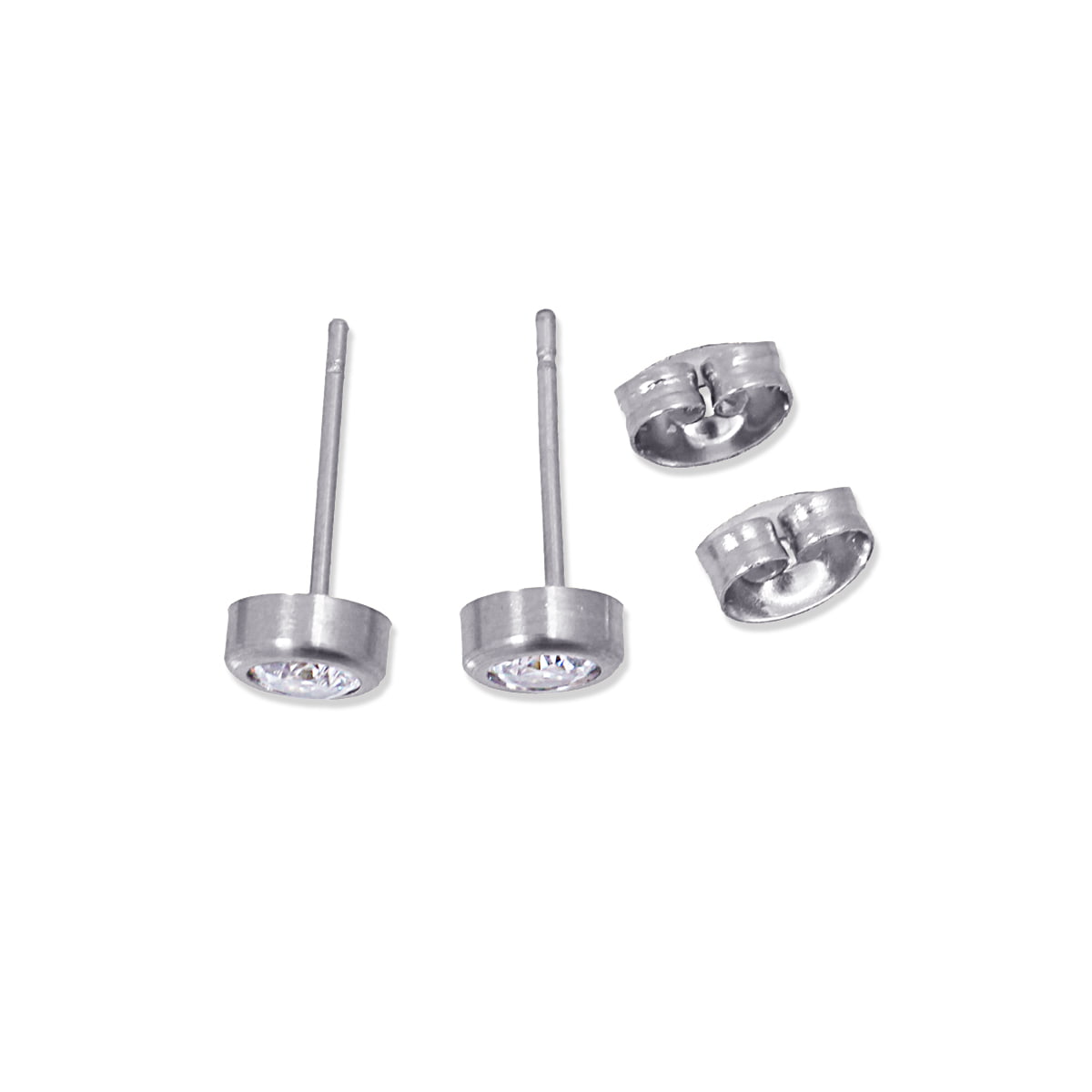 Pendientes Kepler Plateado Anartxy