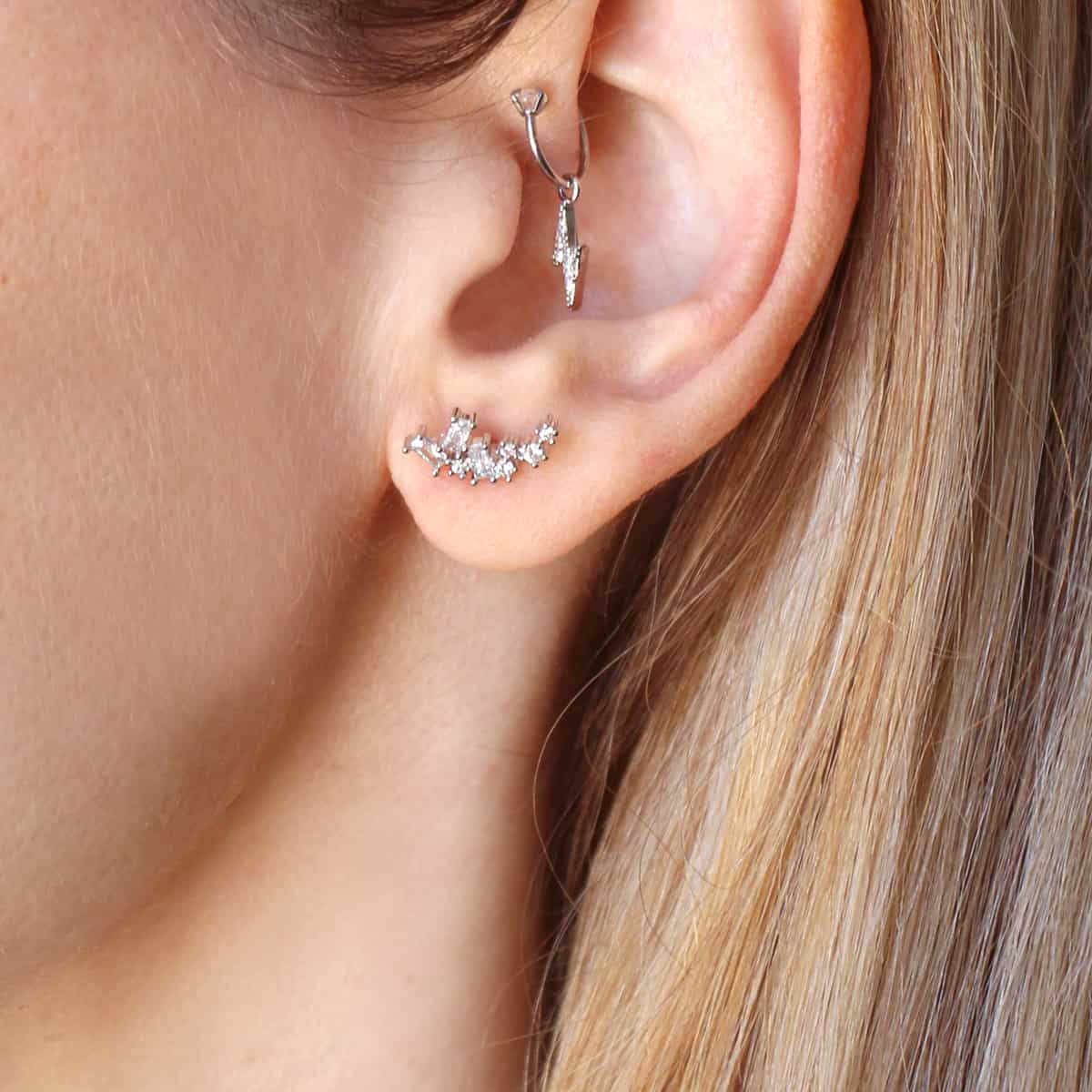 Ear cuff Heddi Plateado Anartxy