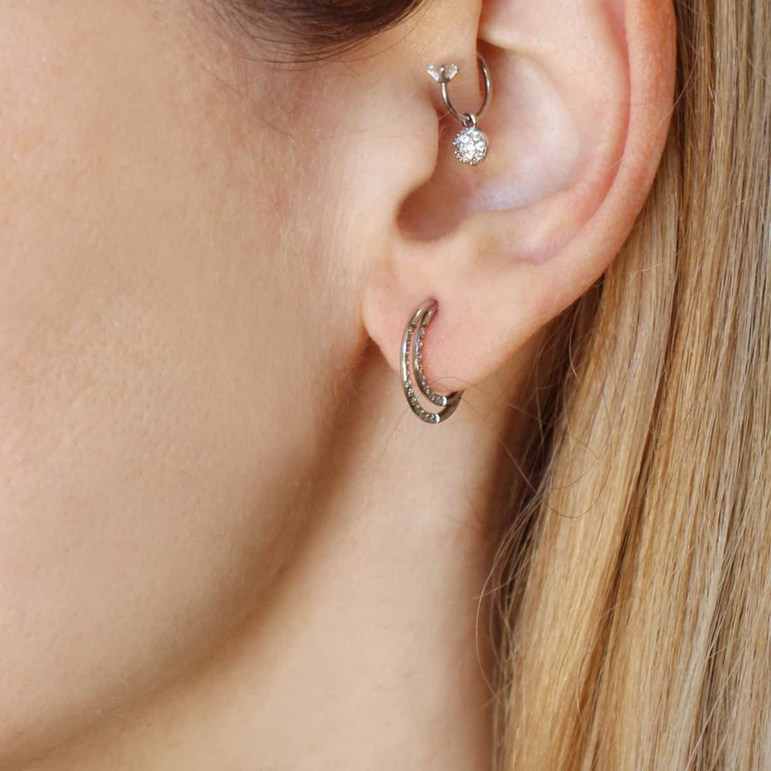 Ear cuff Tonje Plateado Anartxy