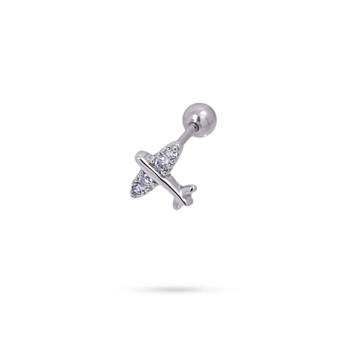 Piercing Avioneta Plateado Anartxy