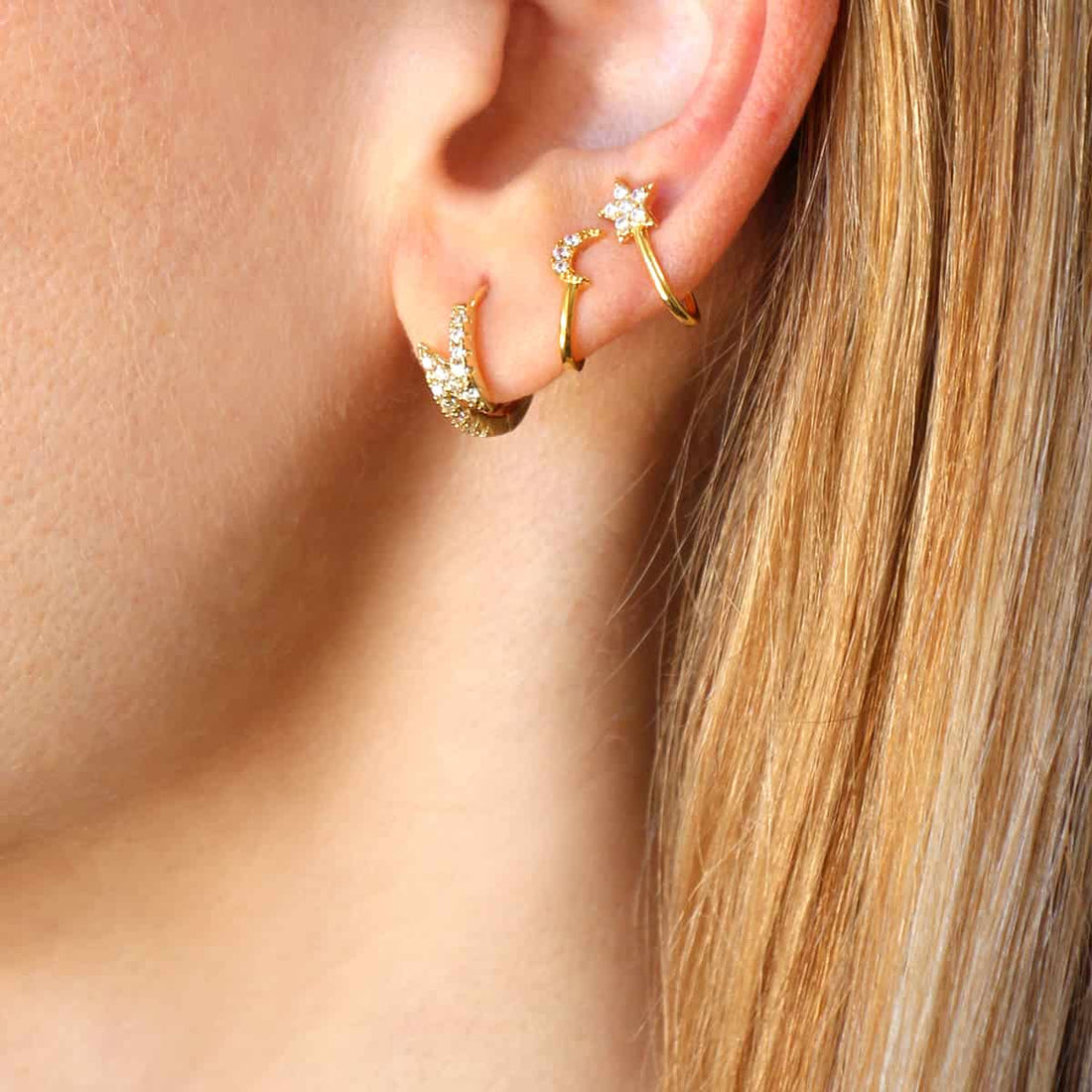 Ear cuff Embla Dorado Anartxy