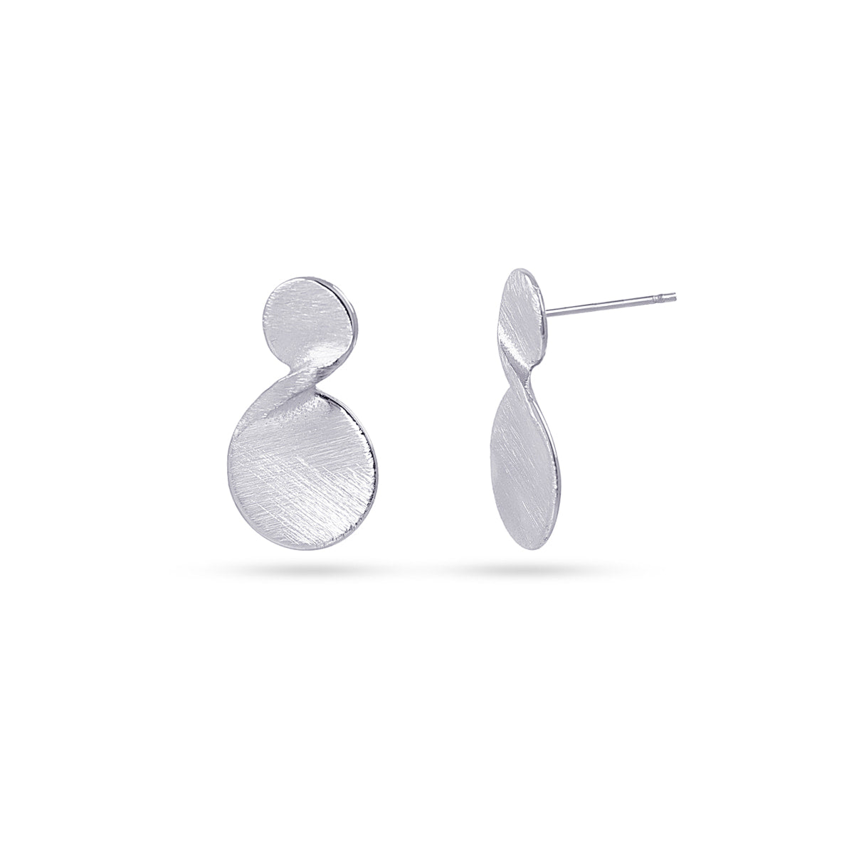 Pendientes Matt Sylune Plateado Anartxy