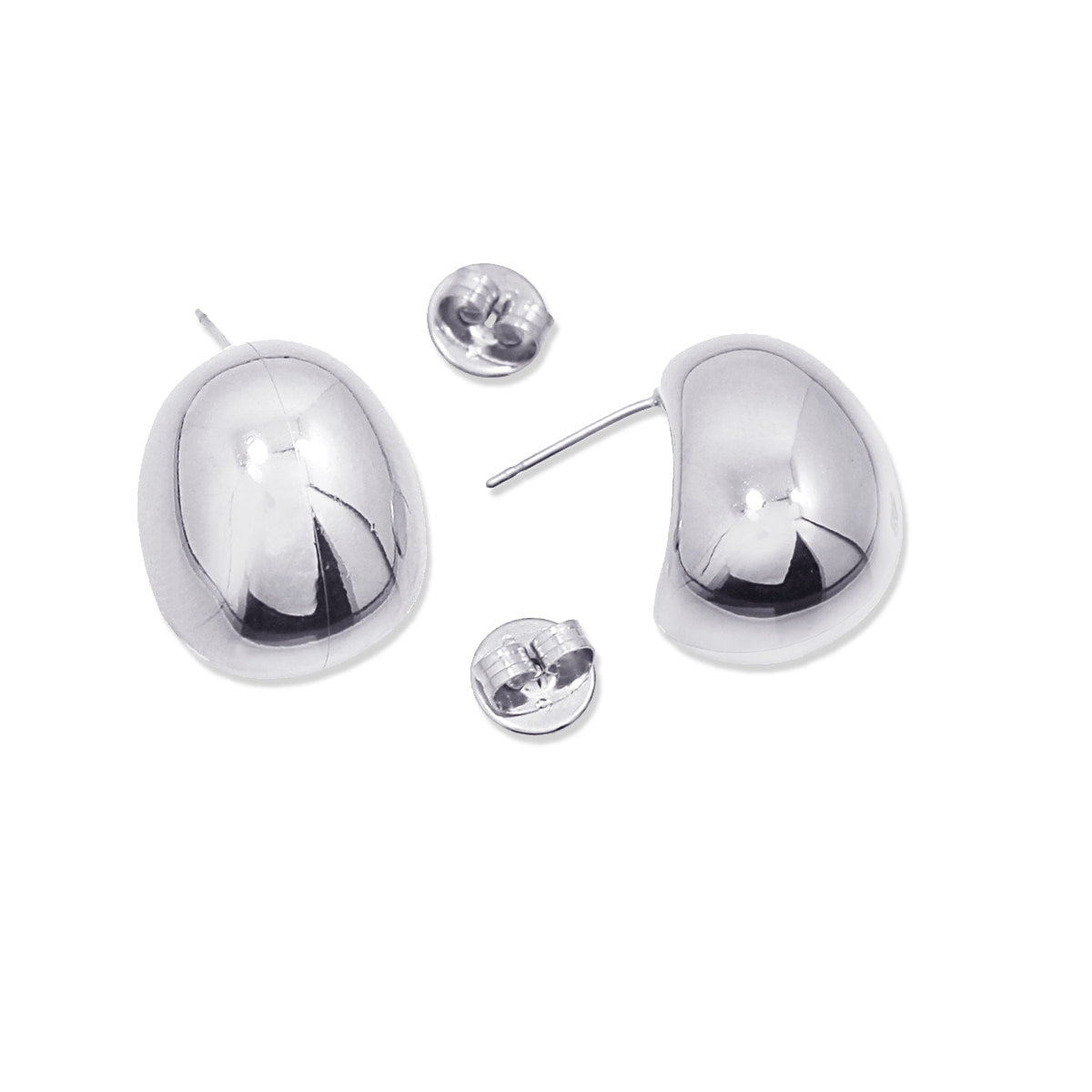 Pendientes Summer Essentials Oval Plateado Anartxy