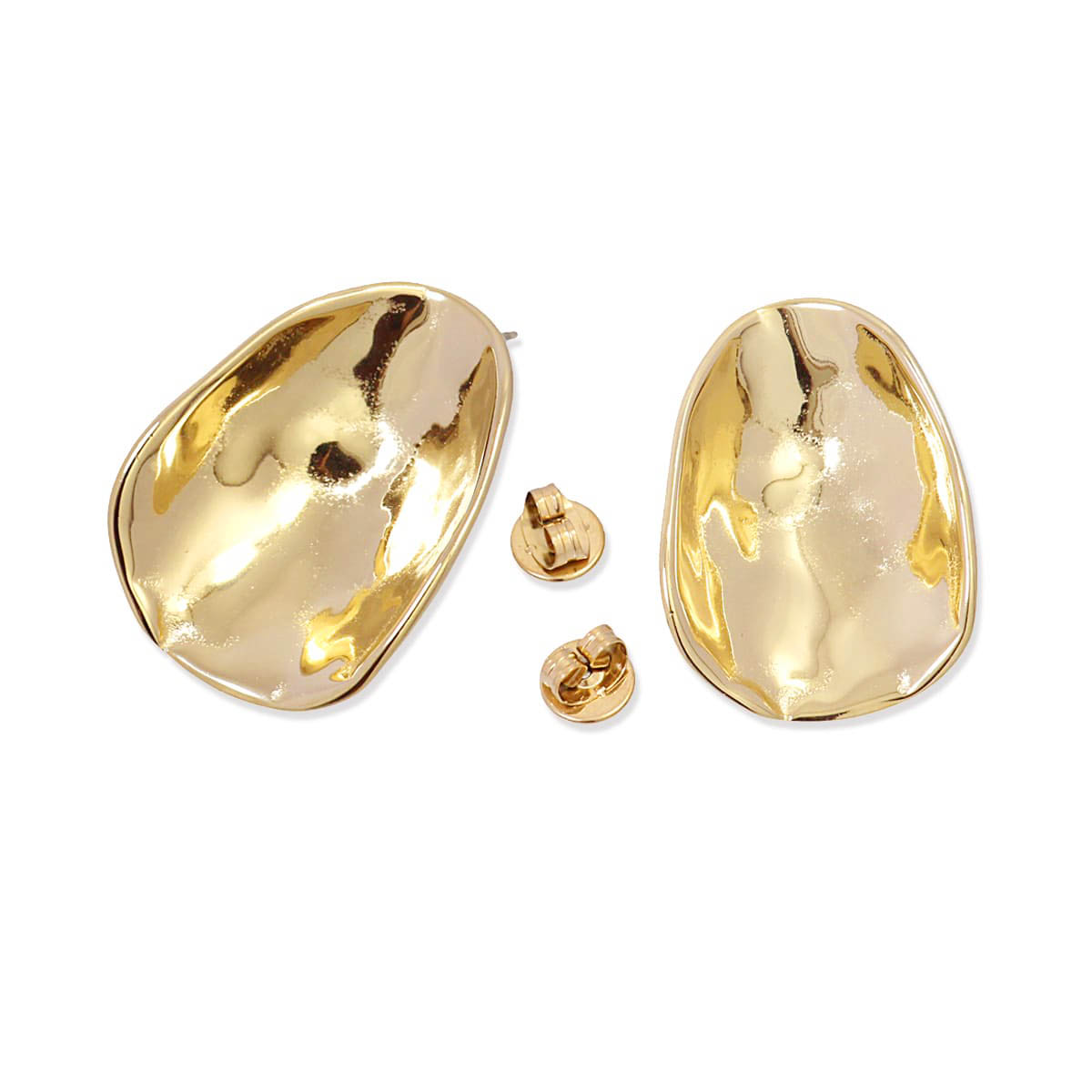 Pendientes Waves Seaglass Dorado Anartxy