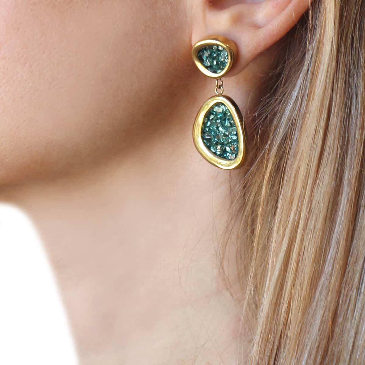 Pendientes Sapporo Verde Anartxy