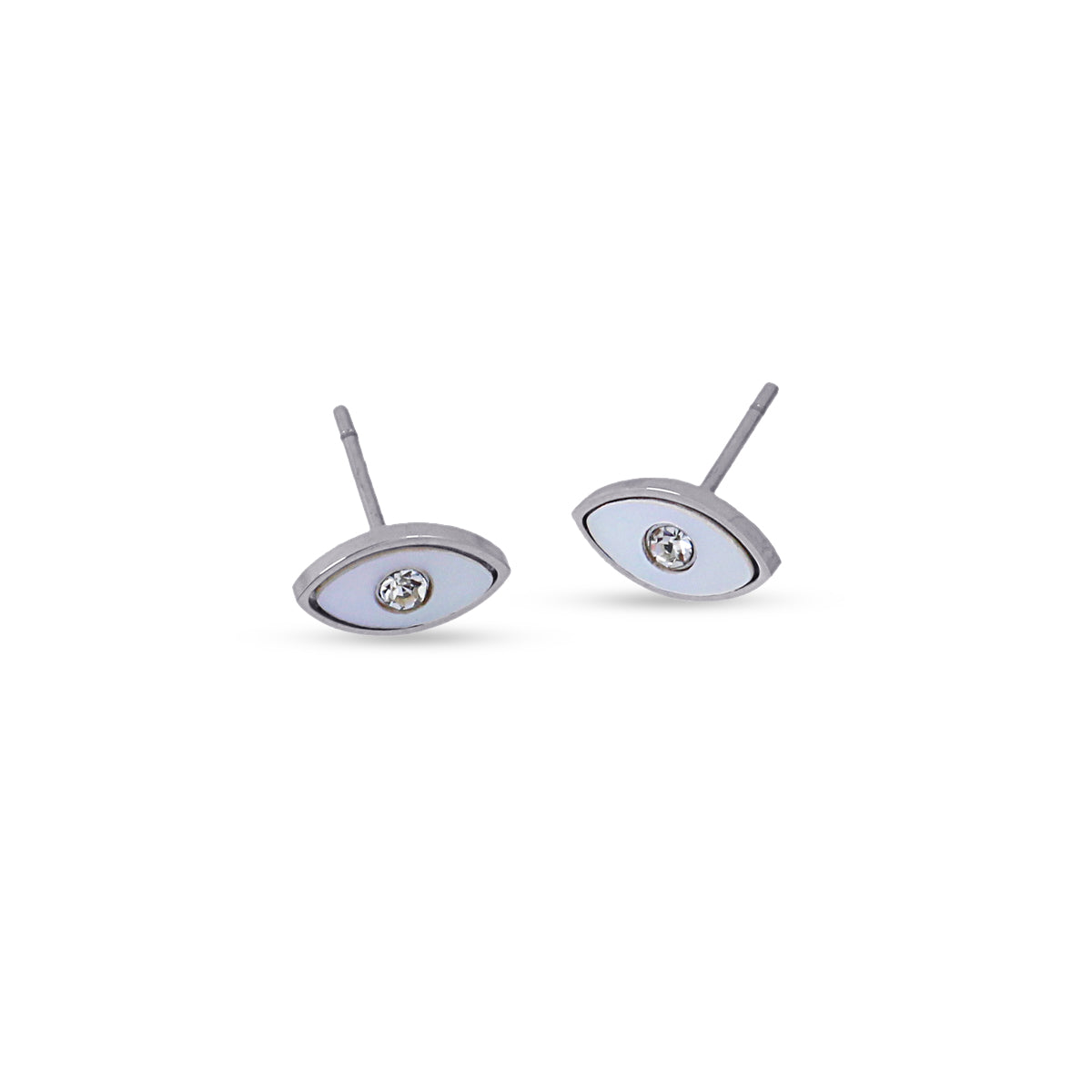 Pendientes Jaffa Plateado Anartxy